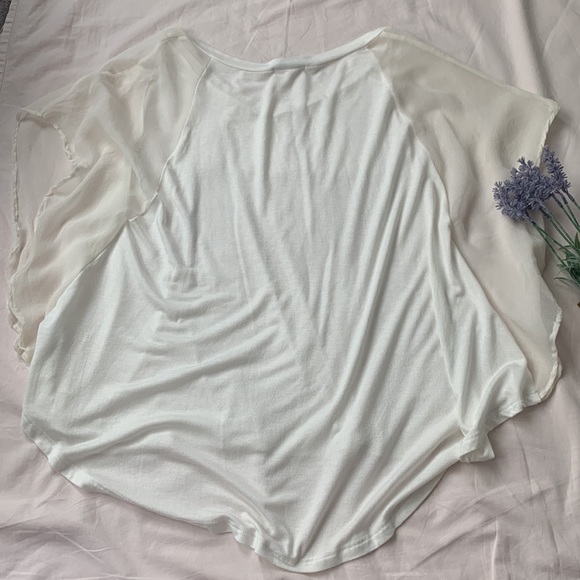 NWOT Ted Haute white top, Flowy, silk, V neck, size S - Picture 5 of 9